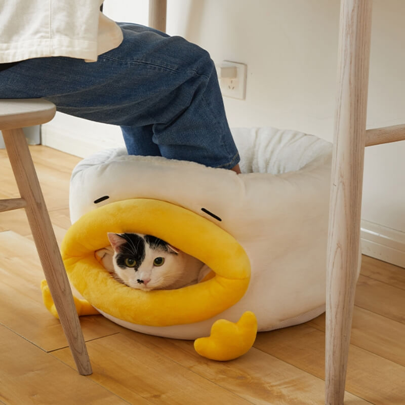 Cute Duck Human Foot Warmer Multipurpose Warm Cat Bed