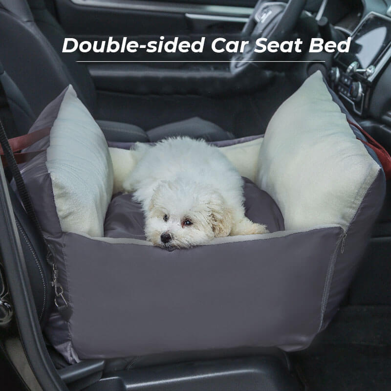 Double-sided Pet Travel Car Carrier Bed Waterproof Dog Car Seat Bed