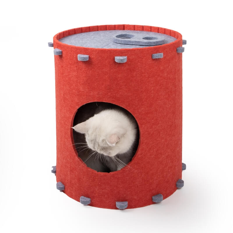 Felt Fabric Cat Hole Assembly Semi-enclosed Cat Cave