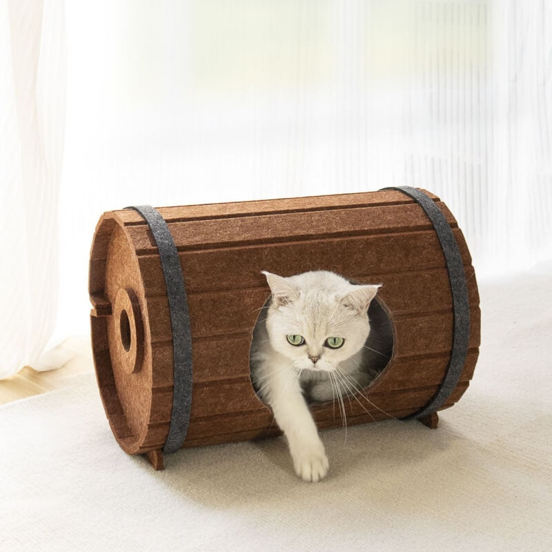 Felt Fabric Cat Hole Assembly Semi-enclosed Cat Cave