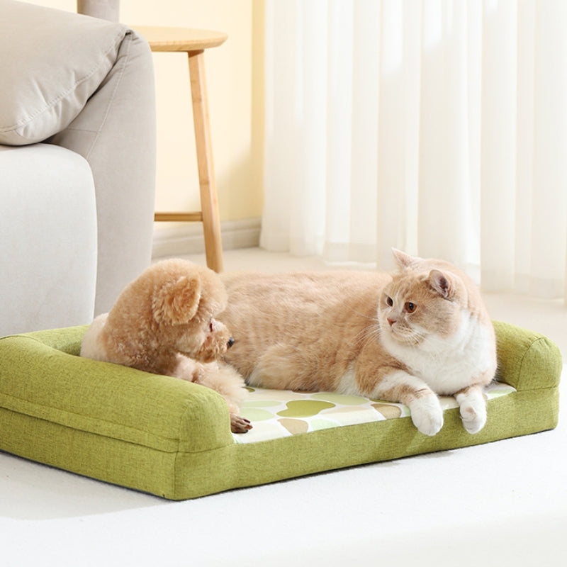 Full Support Cozy Orthopedic Bolster Dog Sofa Bed