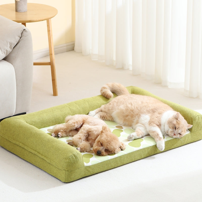 Full Support Cozy Orthopedic Bolster Dog Sofa Bed