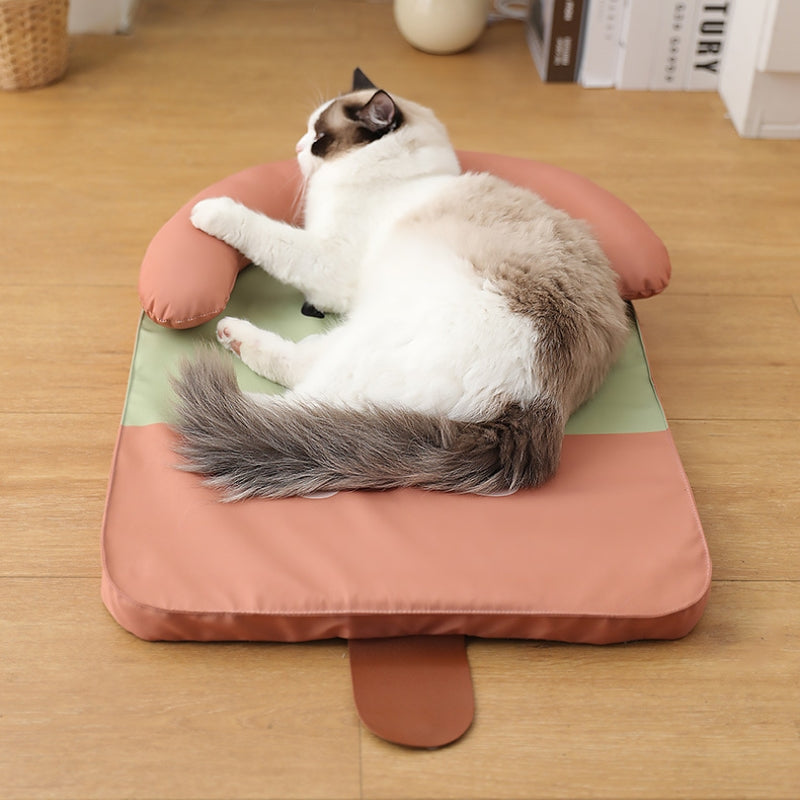 Ice Cream Shape Ice Silk Cooling Pet Mat