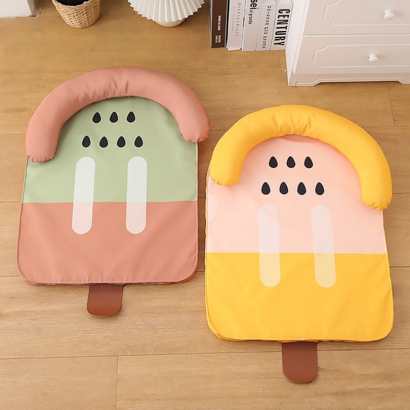 Ice Cream Shape Ice Silk Cooling Pet Mat