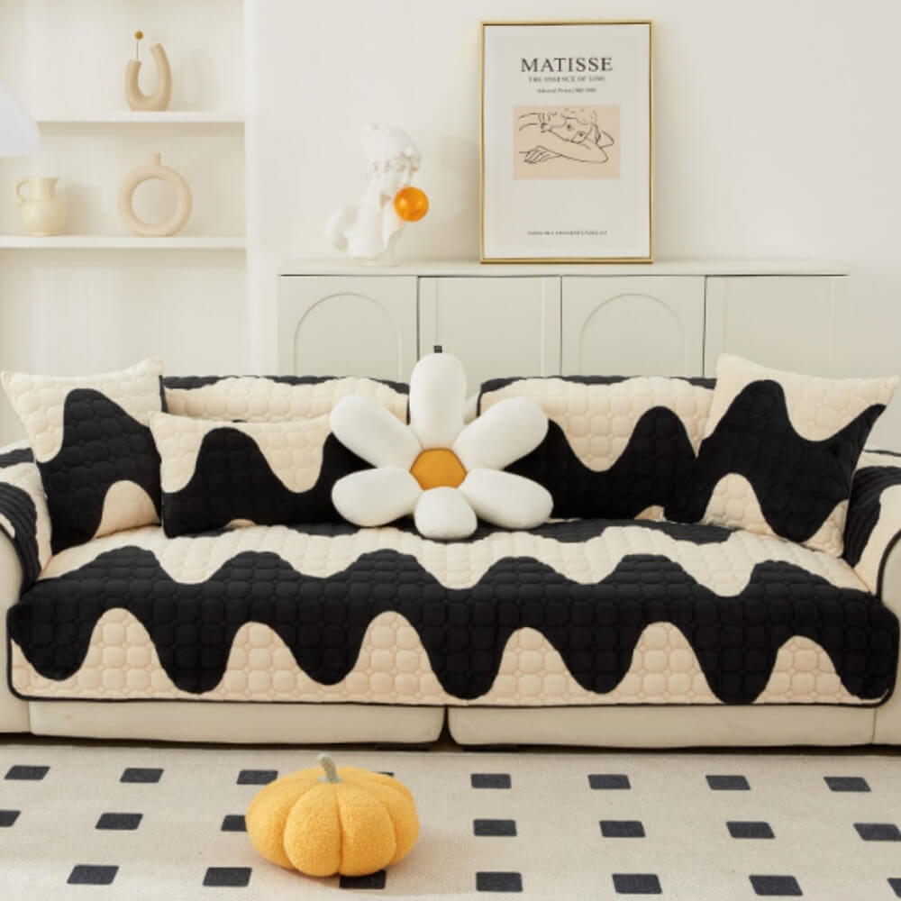 Milk Velvet Sofa Cover Furniture Non-slip Protection Couch Cover