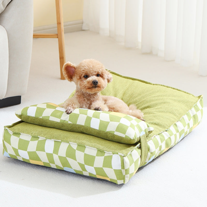 Orthopedic Quilted Pillow Dog & Cat Bed