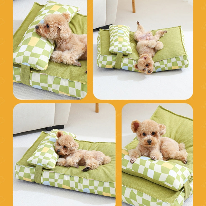 Orthopedic Quilted Pillow Dog & Cat Bed