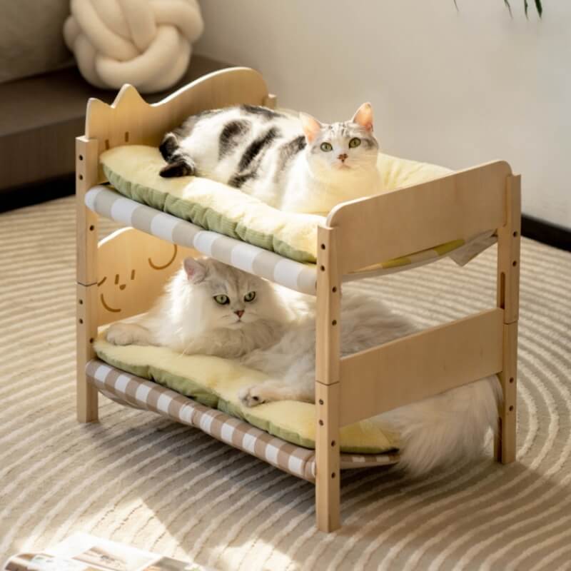 Stackable Fun Wooden Cat Bed