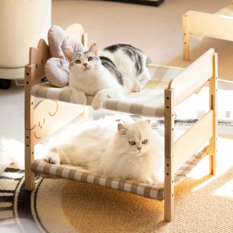 Stackable Fun Wooden Cat Bed