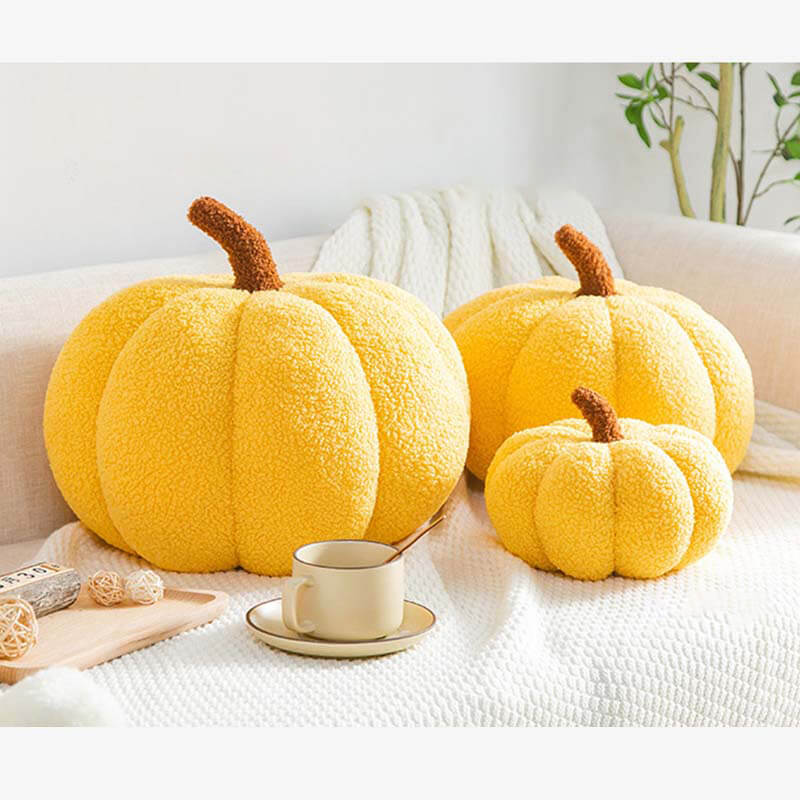 Teddy Fleece Pumpkin Pillow Sofa Pillow