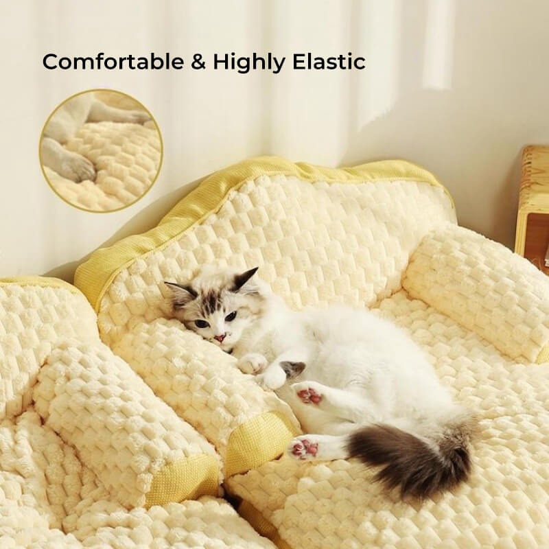 Ultra Cozy Pet Chaise Sofa Plush Dog & Cat Sofa Bed