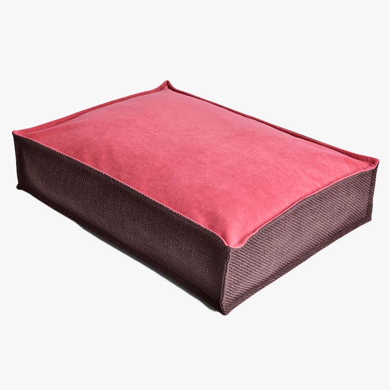 Vintage Clashing Colours Square Dog Bed Sleeping Mat