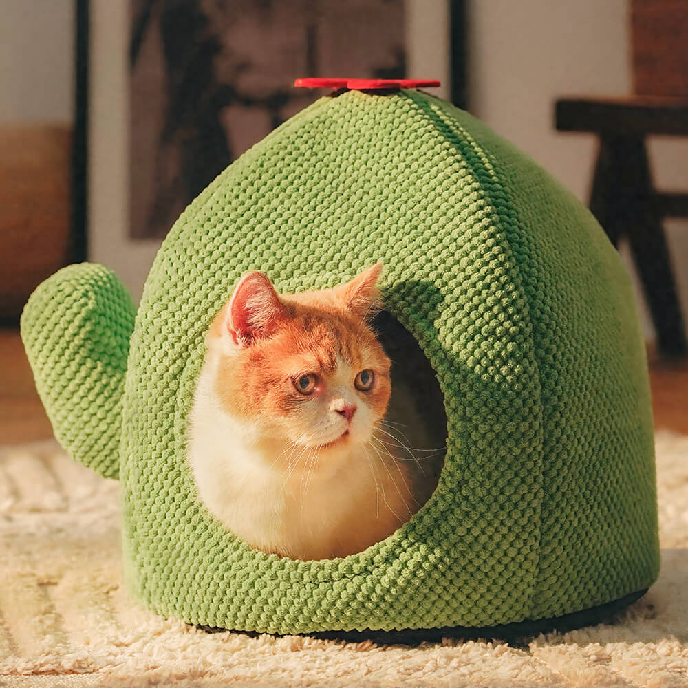 Cactus Shape Warm Cat  Bed