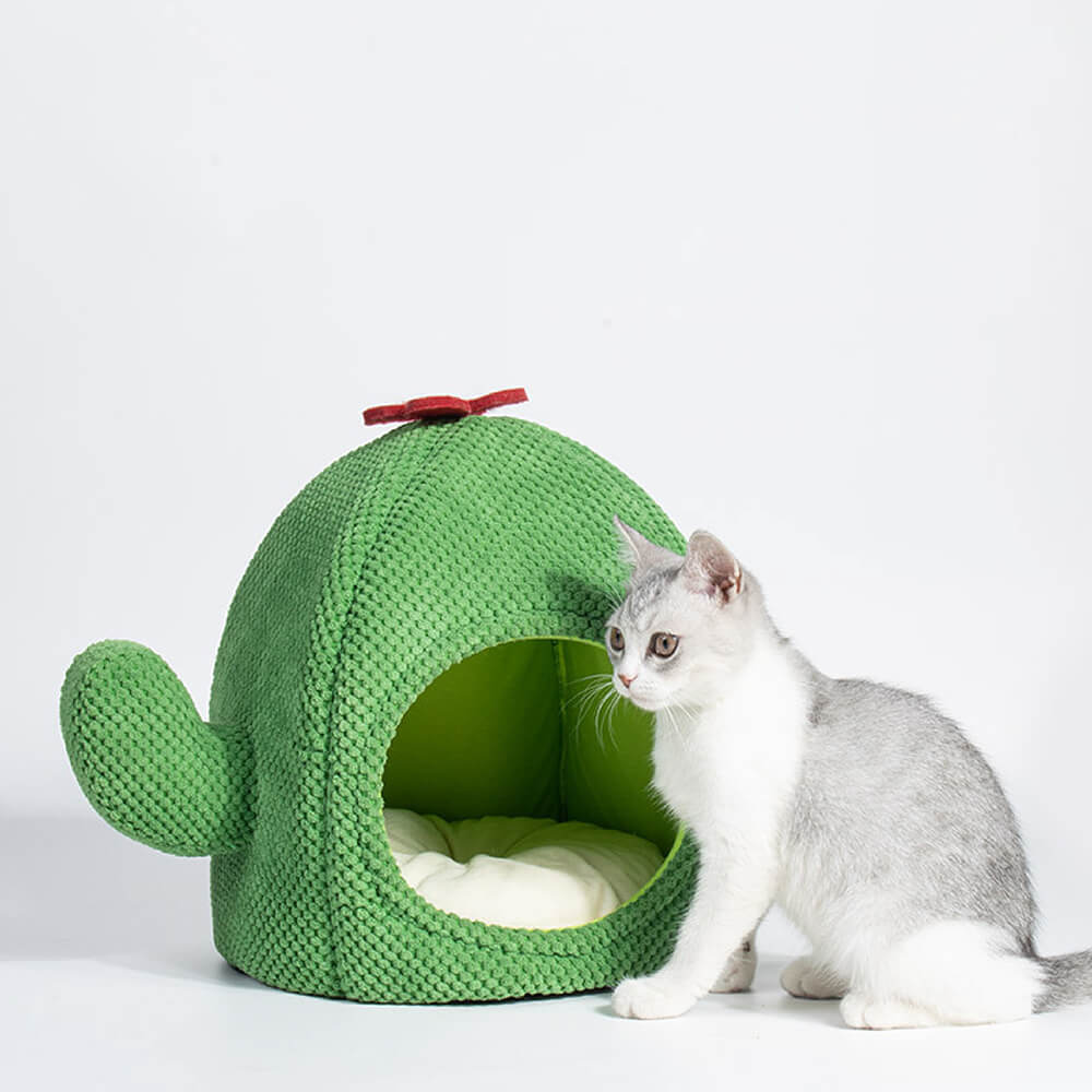 Cactus Shape Warm Cat  Bed