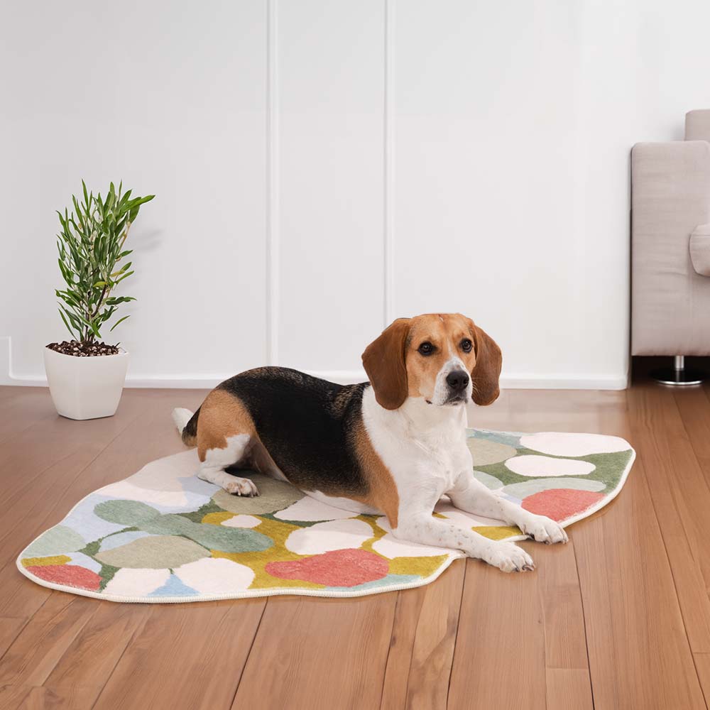 Greenery Forest Heterotype Plush Carpet Pet Mat Pet Rug