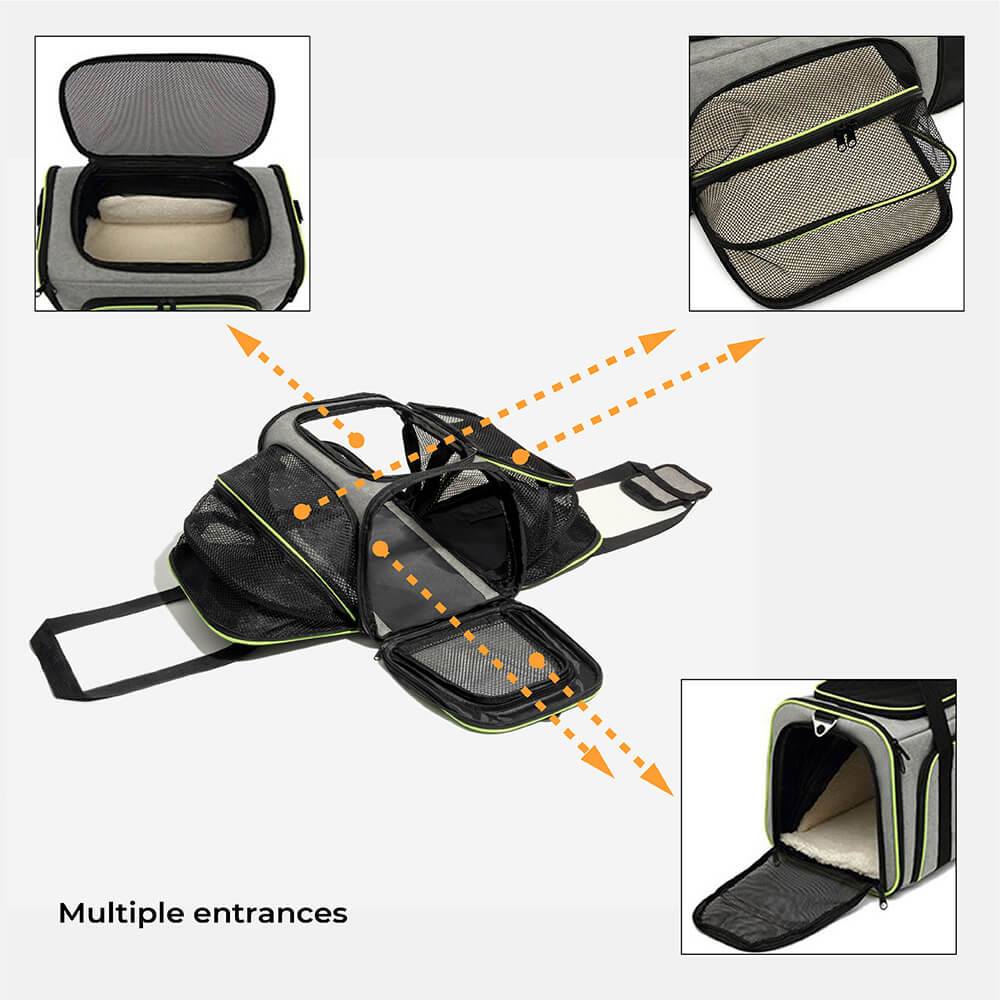 Portable Expandable Foldable Breathable Pet Carrier Bag