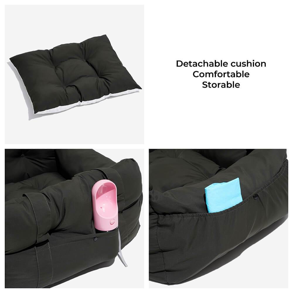 Portable Leisure Outing Pet Bolster Dog Car Seat Bed