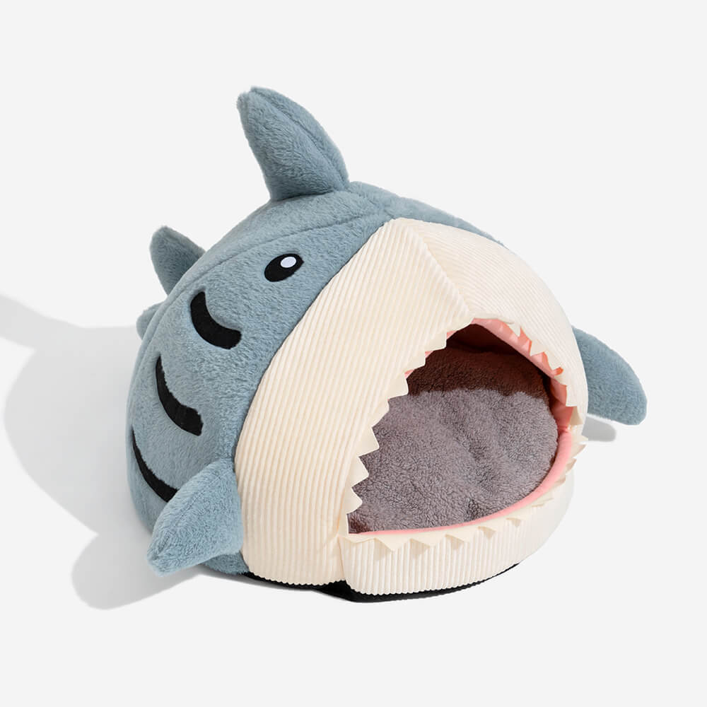 Shark Shape Semi-Enclosed Cat Cave Puppy House