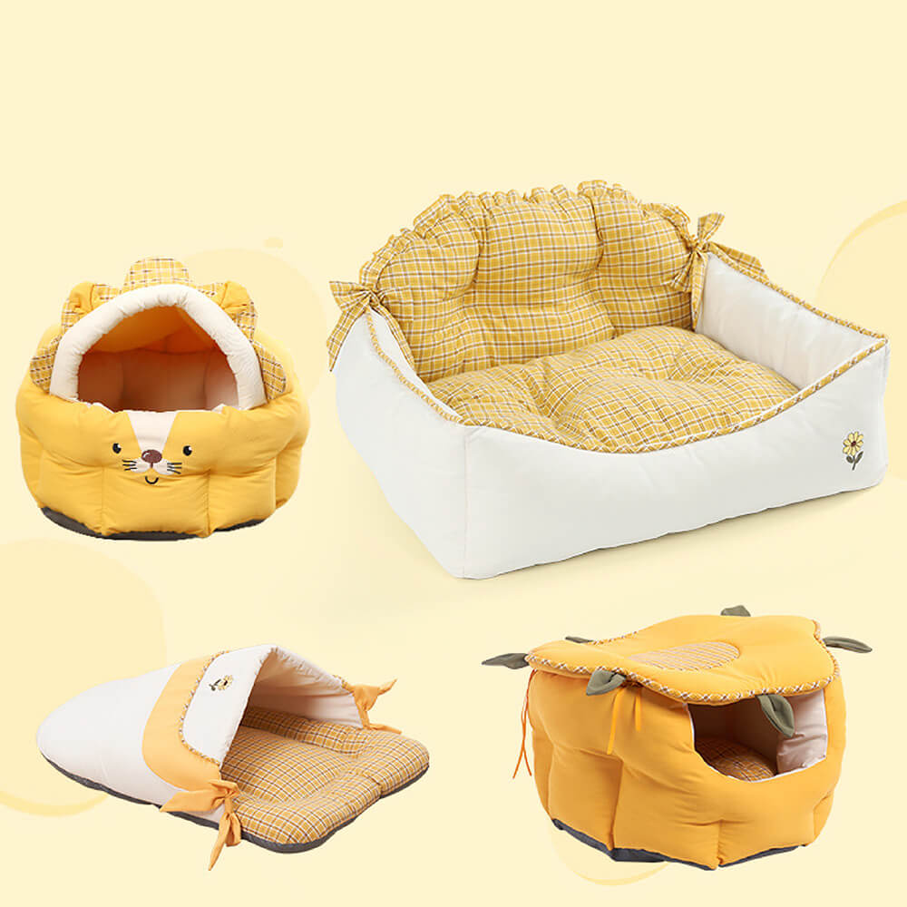 Sunflower Series Cat Cave Dog & Cat bed