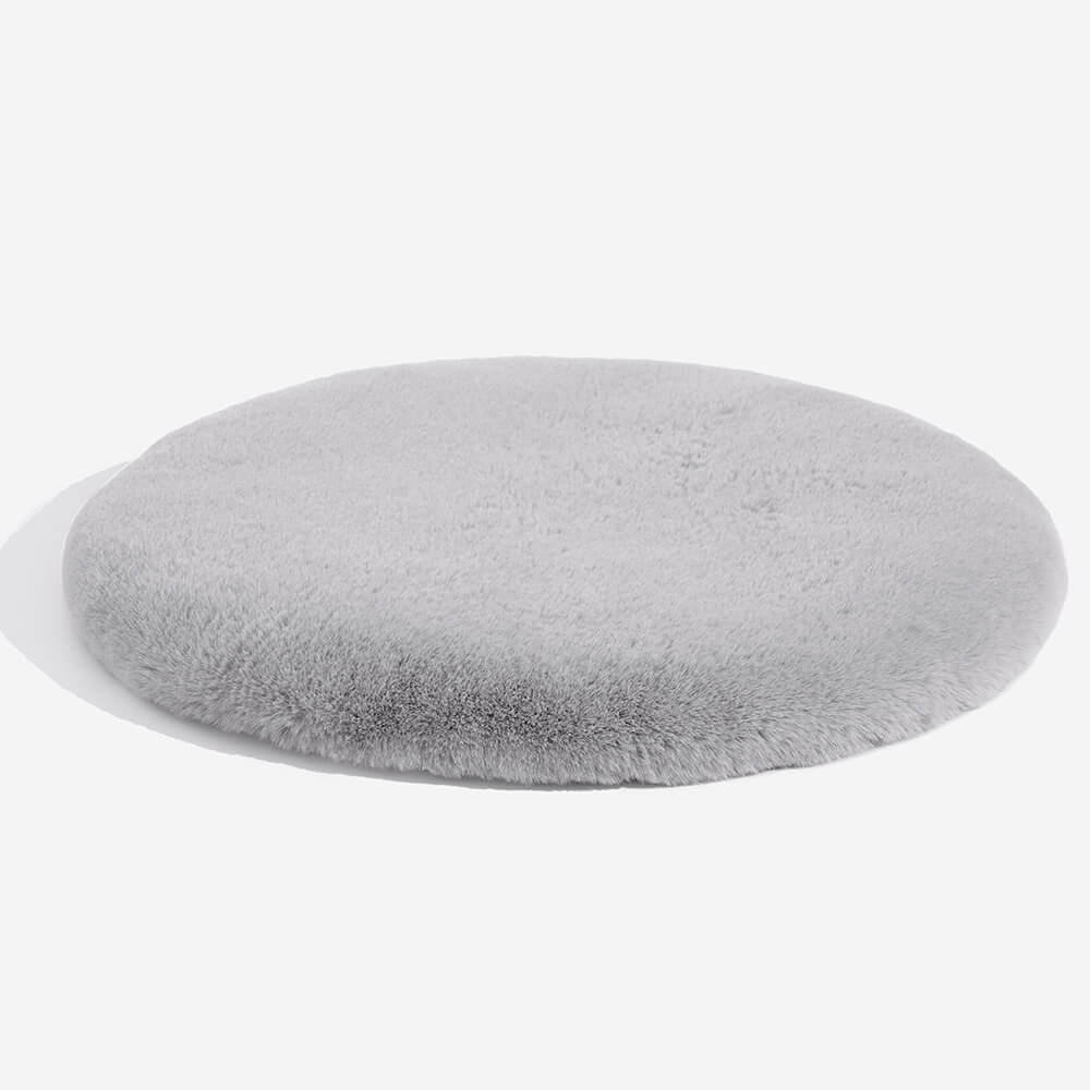 Super Soft Handmade Imitation Fur Round Fluffy Pet Mat