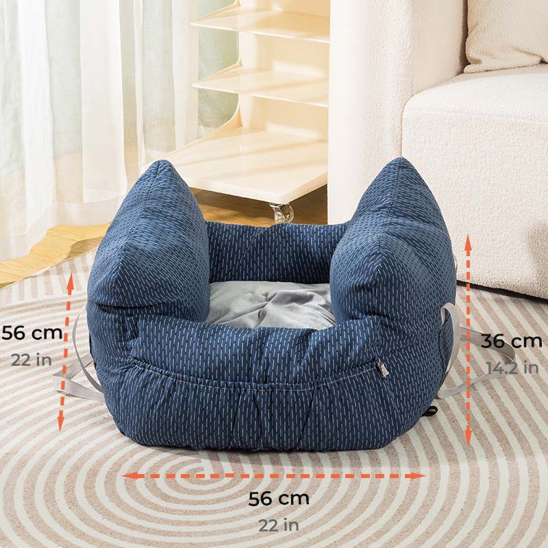 Super Soft Removable Non-slip Dog Car Seat Bed